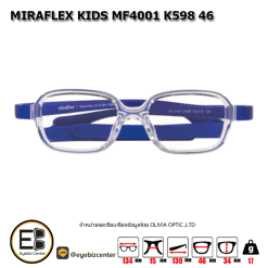 กรอบแว่นตา MIRAFLEX KIDS MF4001 K598 46 1