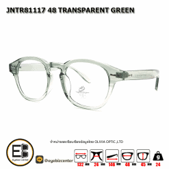 . กรอบแว่นสายตา  กรอบแว่นราคาประหยัด JNTR81117 48 TRANSPARENT GREEN [มีสินค้าที่ : สาขา ศรีนครินทร์]